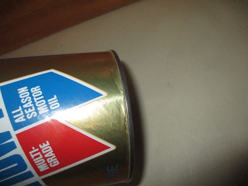Vintage FINA Multi-Grade 10W40 1 Litre Cardboard Composite Oil Can Coin Bank - Picture 10 of 22