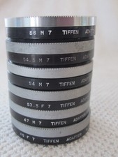 5 Tiffen Series VII Adapter Retaining Ring LOT 40 47 53.5 54 54.5 56