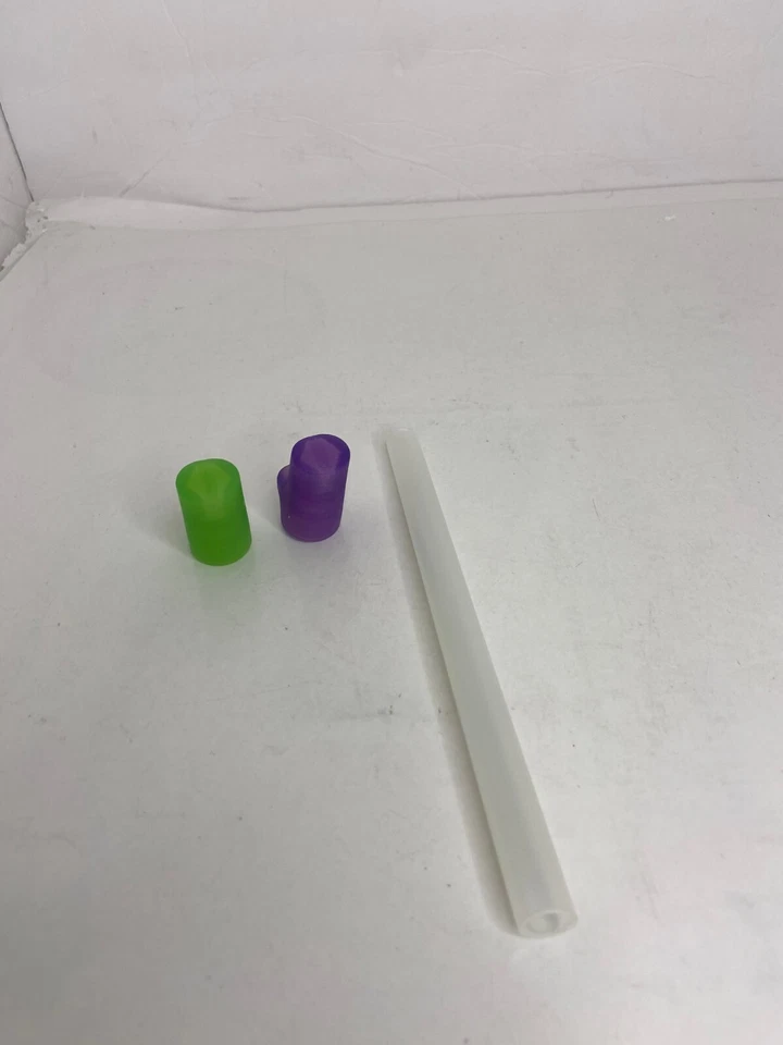 🍌 NUEVO SIN CAJA REPUESTO CAMEL BAK PUNTAS DE PAJITA Y PAJITA TRANSPARENTE VERDE MORADO - K1 Foto 2 de 4