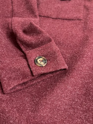 Pretty Garden Women's Button Down Peacoat Belted Jacket - Wine red -XL - Picture 2 of 12