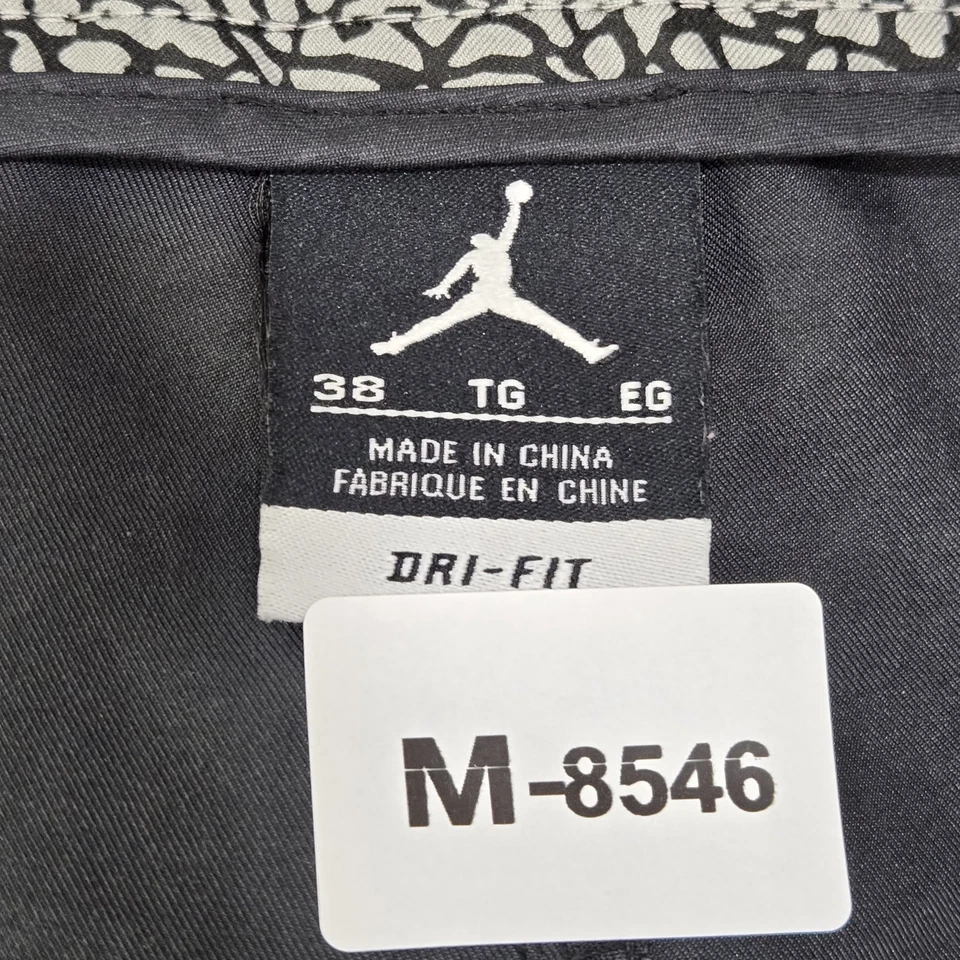 Pantalones Cortos Air Jordan Hombre Ropa Activa 38 Gris Jumpman Logo Bordado Carga Y2K Foto 2 de 4