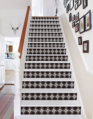 3D Rattan Muster 1 Treppe Stufen Dekoration Foto Wandbild ...