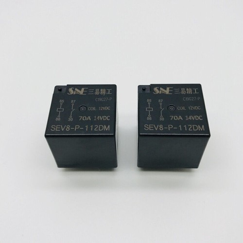 Nuevo relé automotriz SEV8-P-112DM pasador de soldadura de 4 pines 70A14 2 piezas - Imagen 2 de 3