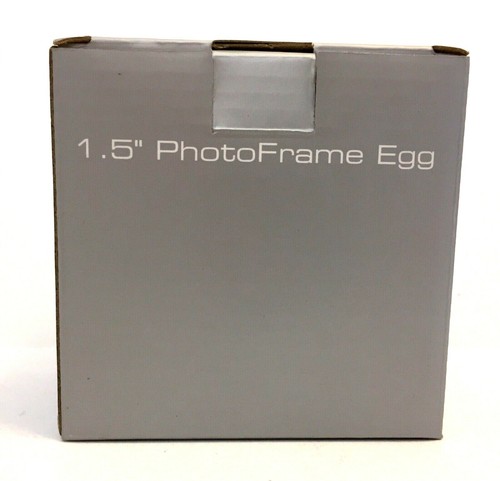 Digital Photo Viewer Display 1.5" Screen Oval White Egg Photo Frame USB NIB - Picture 12 of 12