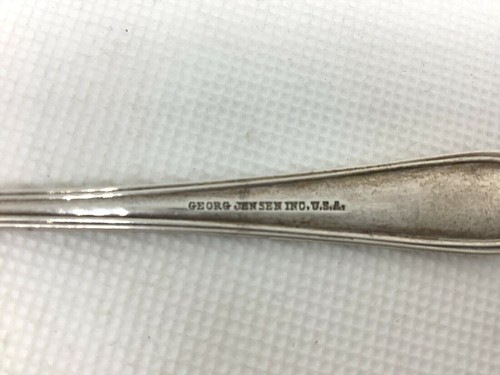 Horquilla vintage GEORG JENSEN 925 plata esterlina limón oliva pepinillo sin mono - Imagen 9 de 10