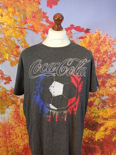 Coca Cola Football Cedarwood State T-Shirt. UK men's size 2XL - Picture 4 of 11