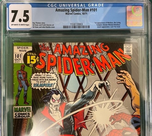AMAZING SPIDER-MAN #101 CGC 7.5 OFF WHITE TO WHITE PAGES (1ST MORBIUS) - Picture 2 of 3