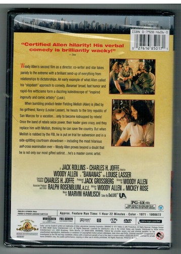 Woody Allen BANANAS 1971 DVD BRAND NEW - 第 2/2 張圖片
