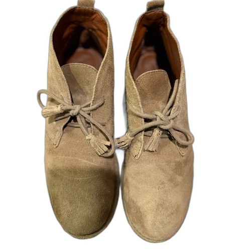 LUCKY BRAND Leather Suede Lace Up Chukka Boots Desert Tan Womens Us Size 6.5 - Picture 6 of 7