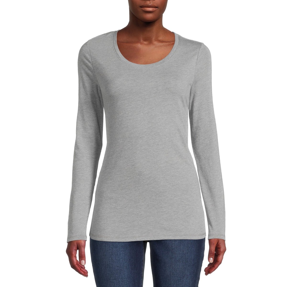 No Boundaries Women's Juniors Long Sleeve T Shirt SMALL (3-5) Gray