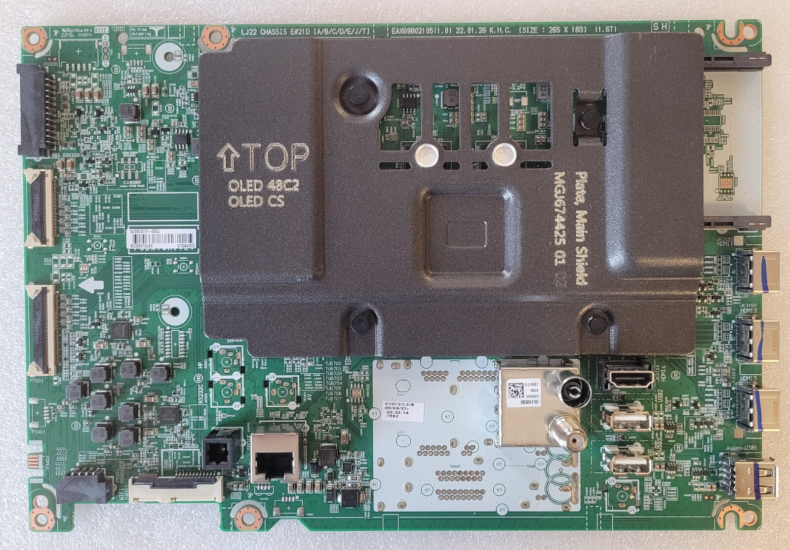Carte électronique LG EBU67244002 mainboard de rechange pour TV OLED55CS6LA
