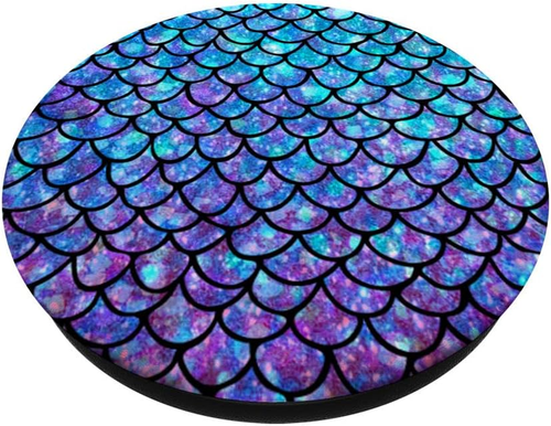 Purple Blue Mermaid Scales Popgrip: Swappable Grip for Phones & Tablets Adhesi - 第 2/12 張圖片