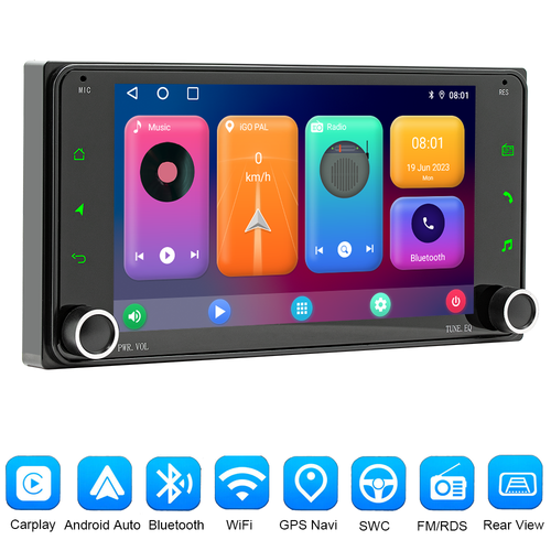 7" For Toyota Plug & Play Android 13 Car Stereo CarPlay Radio GPS WiFi Navi 64GB - Bild 2 von 15