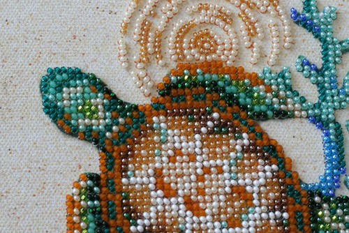 Hágalo usted mismo Kit de bordado de cuentas "Merpeople" 7.9"x7.9" / 20.0x20.0 cm, Abris Art - Imagen 3 de 7