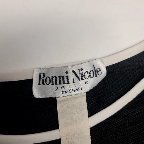 Ronnie Nicole Petite By Quida Women's Tank Dress 14P Black Sleeveless Short - Picture 2 of 7