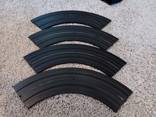 Lot of 4 Aurora Model Motoring 9" Radius 1/4 section Curve Track 1519
