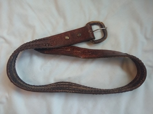 brown, genuine leather kids belt, size 30 - Picture 1 of 5