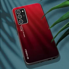 For Samsung Galaxy Note 20 Ultra/Note 20 Luxury Tempered Glass Back Case Cover