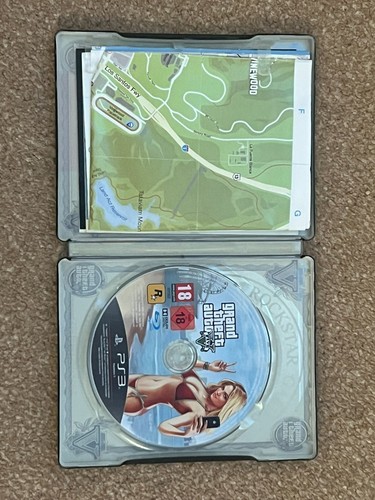 Grand Theft Auto V - Edición Especial - Sony PlayStation 3 - 2013 - Mapas y Lata de Acero - Imagen 6 de 11