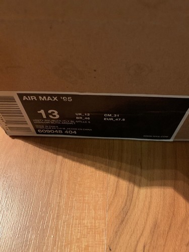 Men’s Nike Air Max 95 Varsity Royal Met Silver Italy Blue Size 13 Used Authentic - Picture 9 of 9