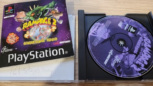 Rampage 2 Universal Tour,  Sony PlayStation 1, PS1, Used, Complete - Picture 7 of 9