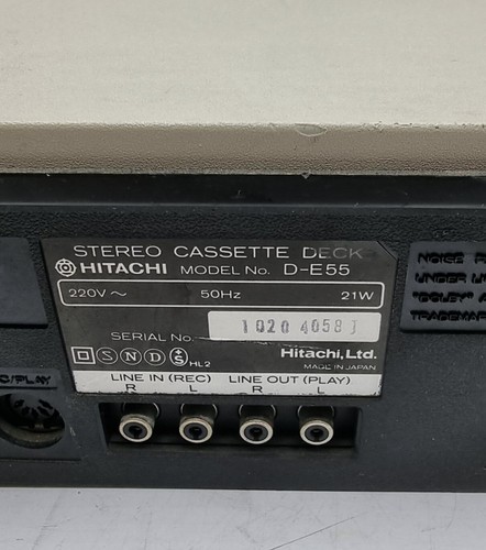 STEREO CASSETTE TAPE HITACHI D-E55 (Leggere dettagli) - Imagen 4 de 5