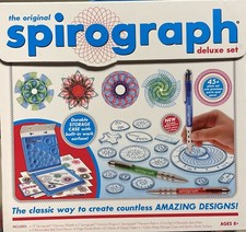 BEST Spirograph Design Set Original Super Deluxe Toy Kids Art Case Travel