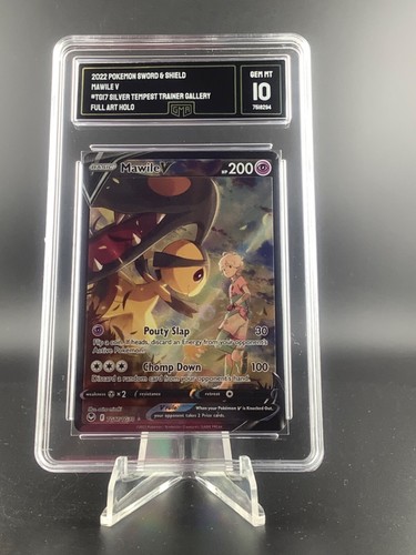 Pokémon Mawile V TG17/TG30 Silver Tempest Full Art Rare GMA 10 Gem Mint - Picture 1 of 2