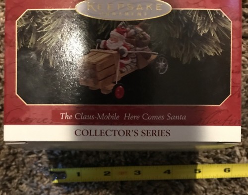 1997 The Claus-Mobile Here Comes Santa Hallmark Keepsake Collector Ornament NIB - Picture 2 of 3