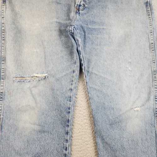 Rustler Jeans Mens 36x30 Y2K Regular Straight Natural Distress Light Wash Faded - Picture 8 of 14