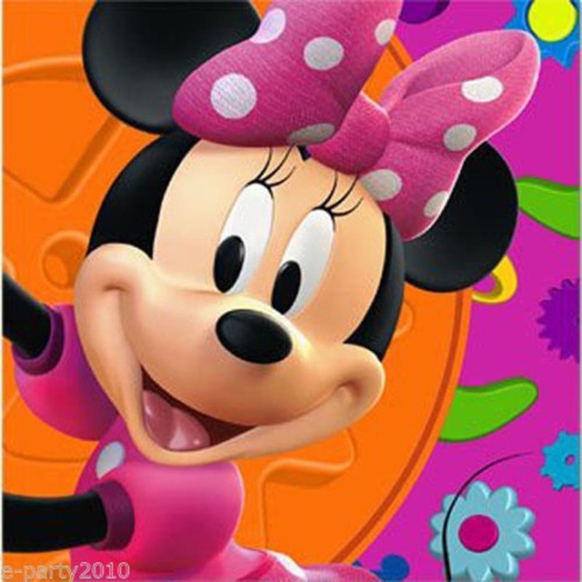 Disney Minnie S Clubhouse Luncheon Dinner Napkins 16ct Minnie Mouse For Sale Online Ebay