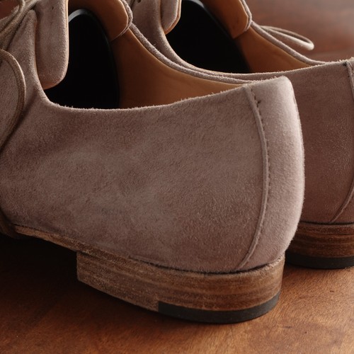 Ernesto Dolani Oxfords WMS TALLA EU 38 US 8 Beige Camoscio Gamuza Zapatos Planos Italia - Imagen 8 de 14