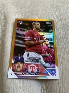  2023 Topps Update JOSH JUNG Gold Foil Rookie Debut RC #US308