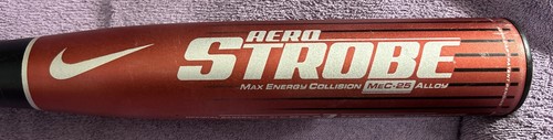 Nike Aero Strobe MEC 25 Baseball Bat 31/28 2 5/8" Barrel -3 Certified Baseball - Picture 3 of 21
