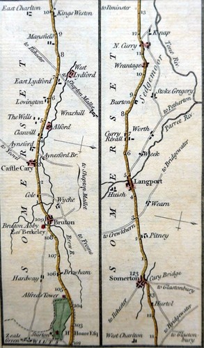 SOMERSET BRUTON SOMERTON DEVON EXETER BY PATERSON c1785 GENUINE ANTIQUE MAP - Picture 3 of 4