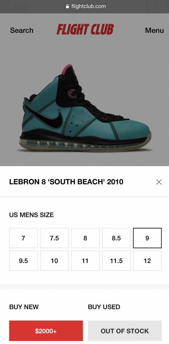 Nike Air OG Retro LeBron 8 Retro Pre-Heat South Beach 2010