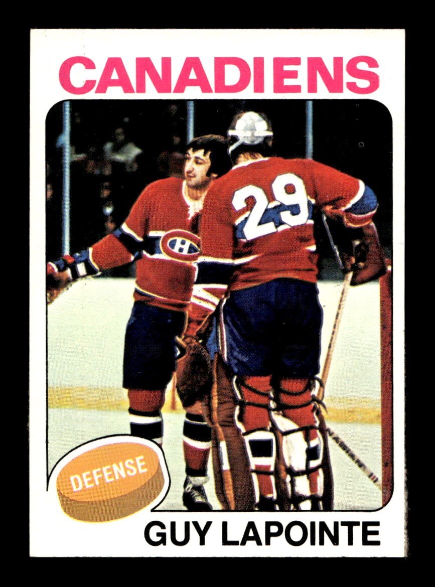 1975 76 Topps #198 Guy Lapointe Canadiens NEAR MINT *9q