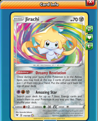 wallpapers Jirachi Pokemon Card Price digital jirachi amazing rare pokemon tcg online ebay