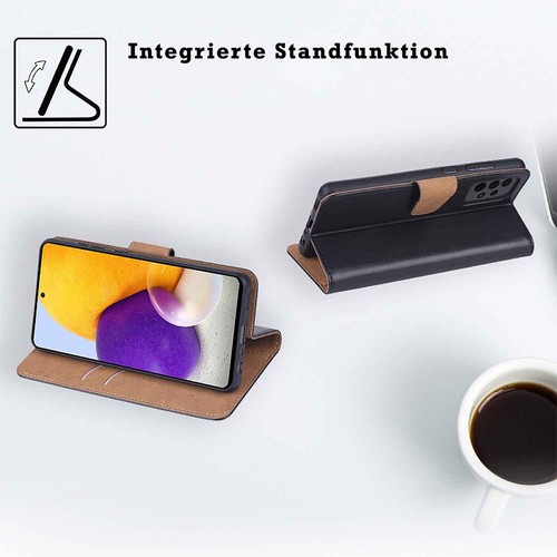 Etui na telefon komórkowy Etui ochronne + folia szklana Flip Case Book Cover Etui Przegroda na karty - Zdjęcie 9 z 12