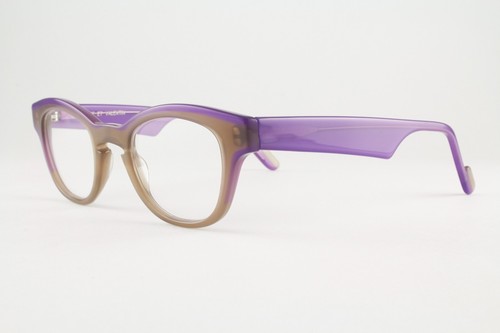 Rare Authentic Anne et Valentin VINCI 1032 43mm Brown Purple Glasses France - Picture 2 of 5