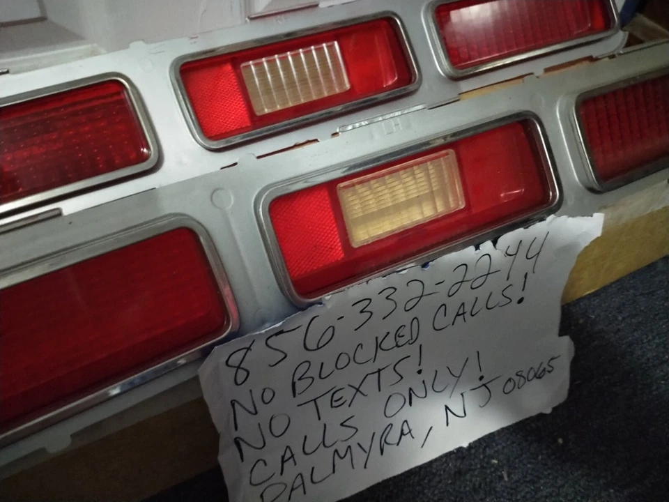 NOS 1971 Chevrolet Caprice Classic Impala Tail Light Lenses Convertible HardTop  - Image 2 of 4