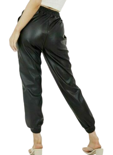 Womens Elasticated Waist Cargo Side Pockets Bottoms Ladies Workout Lounge Pants - Picture 2 of 14
