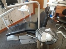 Adec 1040 Radius Dental Chair Package W/ Solid Surface Workstation