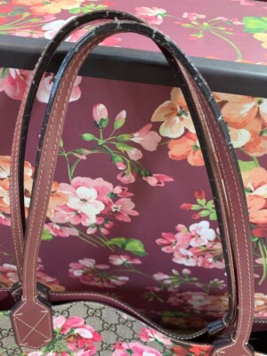 GUCCIのトート❤︎ グッチ GUCCI GGスプリーム レザーディテール付き トートバッグ