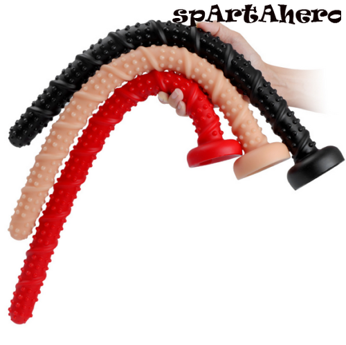 21.6" Super Long Ribbed Dildo Butt Plug In-depth Ass Dilator Adult Sex Toys - Picture 2 of 15