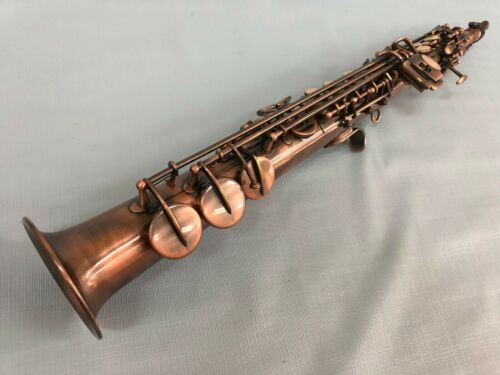 Professional Antique Soprano Straight Saxophone Sax New - Picture 4 of 4