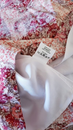 Madewell Silk Cold-Shoulder Women's Dress in Watercolor Paisley Print Size M - Picture 16 of 16