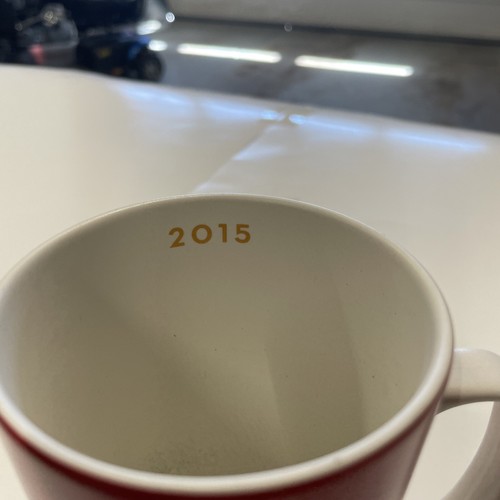 2015 Starbucks Coffee Mug Red Tall Holiday 16 FL Oz Christmas Mug Mermaid Latte - Picture 5 of 5