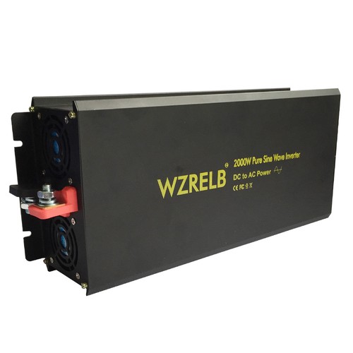 2000Watt Pure Sine Wave Inverter 12V DC to AC 120V Solar Car Power Converter RV - Picture 5 of 8