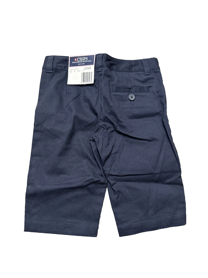 Pantalones Cortos Chinos Chaps Azul Marino Niñas Talla 5 Aprobados Ropa Escolar Foto 2 de 4